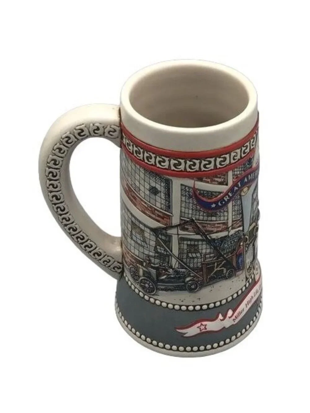 Miller high life 93436 MODEL T collector mug stine American achievements READ